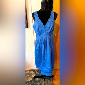 Cobalt blue midi summer dress